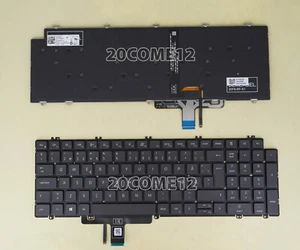 For DELL Precision 3590 3591 7670 7770 7680 7780 Keyboard Backlit Norwegian NW - Afbeelding 1 van 2