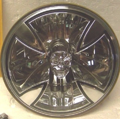 ADJURE 7 «МОТОЦИКЛА HARLEY ЖЕЛЕЗА КРЕСТ ЧЕРЕПА ФАРЫ ЛАМПА СВОБОДНОГО БЛОКА БОЛТ - Изображение 1 из 4