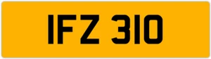 IFZ 310 I 3x3 DATELESS PRIVATE NUMBER PLATE ISAAC IAN IAIN ISLA IVAN IVY IVOR IS - Picture 1 of 1