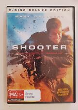 Shooter DVD Region 4 VGC 2-Disc Deluxe Edition Action Mark Wahlberg Free Post