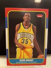 2007-08 Fleer 1986-87 Retro Rookies Kevin Durant #86R-143 Rookie RC
