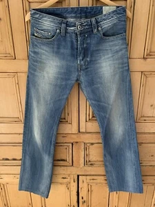 Mens Diesel Indutries Button Fly Blue Denim Jeans Size 30 X 29 - Picture 1 of 9