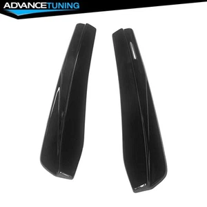 For 24-25 Ford Mustang Dark Horse IKON Style Rear Bumper Aprons ABS Gloss Black - Picture 1 of 6