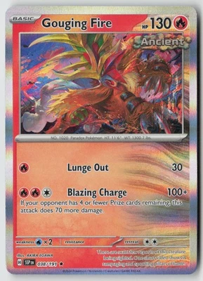 Gouging Fire - 038/191 - SV08: Surging Sparks Holofoil- PTCG - Image 1 of 2