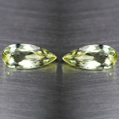 2.54 CTS_AMAZING_MATCHING PAIR_100 % NATURAL GREENISH YELLOW BERYL (Aquamarine) - Image 1 of 3