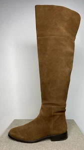 J. Crew Over The Knee Boots Brown Suede Leather Women's 8 Boho Prep Riding K2741 - Picture 1 of 10