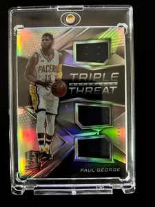 PAUL GEORGE 2016 PANINI PRIZM TRIPLE THREAT MATERIALS - PACERS - Picture 1 of 2