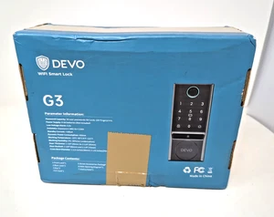Devo G3 Smart Lock Fingerprint Keyless Entry Door Lock with Doorbell Silver - Picture 1 of 4