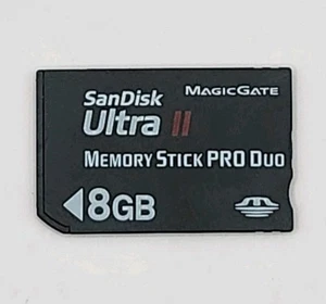SanDisk Ultra II 8gb 15mb/S Memory Stick Pro Duo Formatted/Tested US Seller - Picture 1 of 3