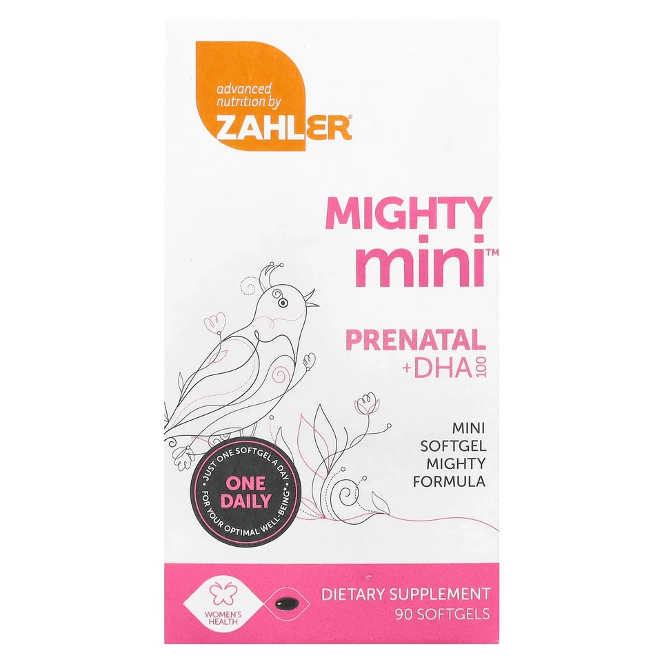 Zahler Mighty Mini Prenatal DHA 100mg - 90 Softgels
