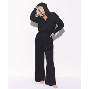 Rivet Utility Manifester Jersey Jumpsuit Fleece Lined Hooded Size XL Black NWT - Picture 1 of 6