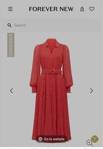 Forever New Aurora Pleaded Shirt Dress - Picture 1 of 10