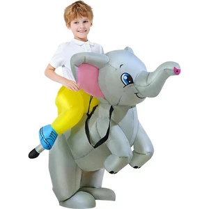 Inflatable Costume Kids, Ride on Elephant Costume,Halloween Costumes for Boys... - Picture 1 of 6