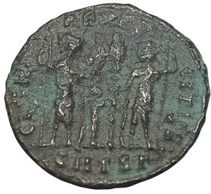 Antike CONSTANTIUS II., KONSTANTINS SOHN Kriegsmünze Römisches Reich - 327 n. Chr. 2E3 - Bild 1 von 2