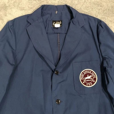 Chaqueta Blazer Uniforme Correo USPS De Colección Años 50 40 Portacartas Gerente Oficina de Correos Foto 1 de 4