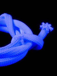 1lfm 10mm UV Schwarzlicht Leuchtschnur Weiß - Bild 1 von 4