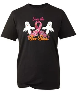 Camiseta de concientización sobre el cáncer de mama Save The Boobees, diseño de cinta, apoyo al cáncer de mama - Imagen 1 de 6