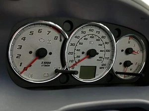 Pour Daihatsu Terios 00-05 Anneaux en aluminium poli pour le groupe de compteurs - Foto 1 di 6