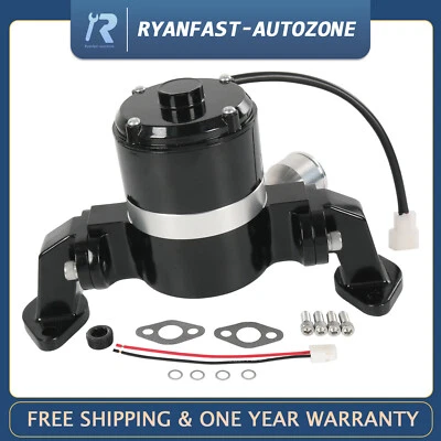 Electric Water Pump for Black Big Block Chevy 390 427 454 EWP BBC High Volume  - Image 1 of 4