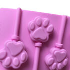 6 Holes 3D Cat Dog Paw Shape Silicone Lollipop Mold DIY Chocolate Baking Mo_SL