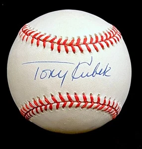 NEW YORK YANKEES LEGEND TONY KUBEK SIGNED A.L. BASEBALL. JSA COA. - Picture 1 of 3