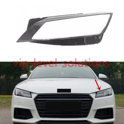 Left Side Headlight Lens Cover + Glue For Audi TT TTS 2016-2023 TT RS 2018-2022 - Image 1 of 4