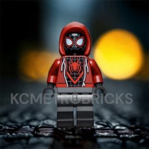 NEU LEGO | Spider-Man Minifigur - Miles Morales Dark Red Hood 76171 (2021) - Bild 1 von 1