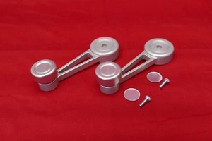 BILLET ALUMINUM DOOR WINDOW CRANK SET. FORD MUSTANG / BRONCO / TRUCK - Picture 1 of 5