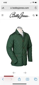 Bobby Jones NWOT Hyland Quilted Jacket LARGE Kapers Green Water-Repellent - Picture 1 of 13