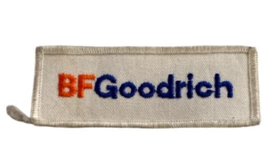 Vintage NOS Service Center Employee Tire Patch B.F. Goodrich White Blue - Imagen 1 de 15