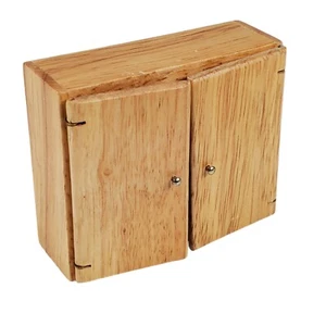 Dollhouse Miniature Kitchen Wall Unit Light Oak 1:12 Scale - Picture 1 of 8