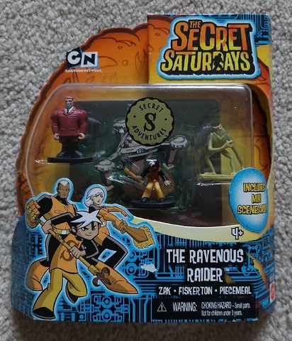 The Secret Saturdays ~ The Ravenous Raider, Zak, Fiskerton, Piecemetal NEW w S&H Cover