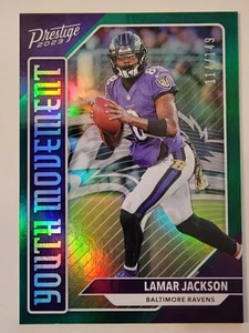 2023 Panini Prestige - Youth Movement Xtra Points Green #YM-5 Lamar Jackson /149 - Picture 1 of 3