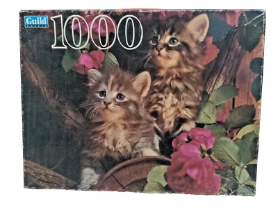 Kittens 1000 Piece Picture Puzzle Vintage Guild 20 1/8" x 27 1/2" 12& Up     PS2 - Image 1 of 3