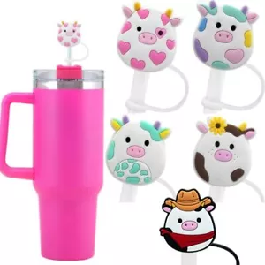 1Pc Dust-proof Straw Topper Silicone Straw Stopper 30/40Oz Cup - Picture 1 of 12
