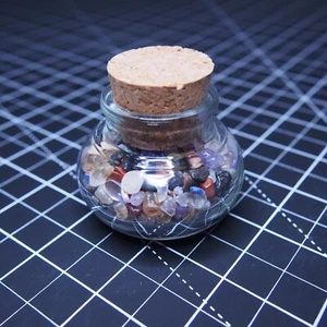 Glass bottle India Tumblet Stones  Gemstone Lot Sardonyx Treeagate Amethyste 2 - Picture 1 of 5