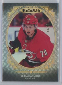 2021-22 Upper Deck Stature Variation Sebastian Aho 23/99 Carolina Hurricanes #52 - Picture 1 of 2