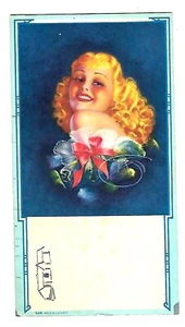 Vivtage Reklotter mit Werbung Anfang 1900, schöne Frau mit goldenen Haaren - Bild 1 von 2