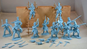 Paragon Alamo Mexican Regulars Infantry Set 2 Light Blue - Picture 1 of 6