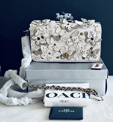 NWT COACH CHALK BUTTERFLY APPLIQUE DINKY LTD (NEIMAN MARCUS EXCLUSIVE) 31220 - Image 1 of 4