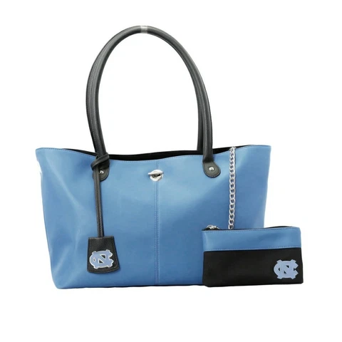 North Carolina Tar Heels Licensed Ncaa Pamela Handbag & Debbie Wallet Cover