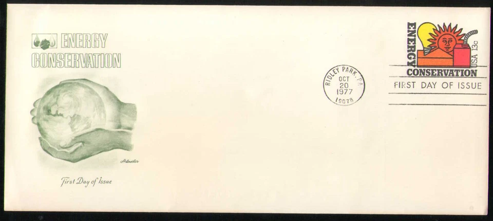 US. U584. 13c. Energy Issue. #10 Plain Artmaster FDC. MNH. 1977 - Image 1 of 1