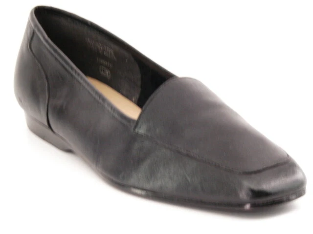 New ENZO ANGIOLINI Women Black Leather Flat Ballet Dress Loafer Shoe Sz 7.5 M - Image 1 of 1