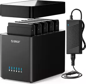ORICO 5 Bay Hard Drive Enclosure USB 3.0 to SATA 3.5inch Enclosure Magnetic Tool - Picture 1 of 12