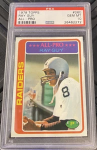 1978 Topps # 2650 Ray Guy PSA 10...Schöne Low Pop Karte!!! - Bild 1 von 2