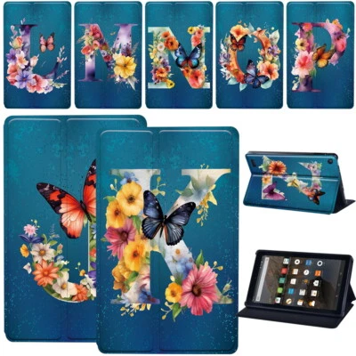 Leather tablet Stand Cover Case For Amazon Fire 7/HD 8 10/HD 8 10 plus/2024 +Pen - Image 1 of 4