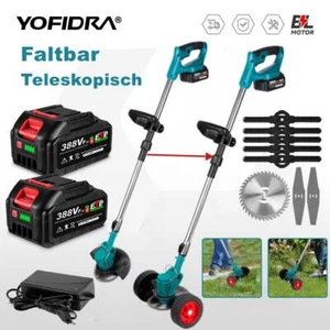 Cortadora de césped eléctrica a batería con 2 baterías y cargador Desbrozadora Motorsense DE - Imagen 1 de 24