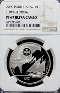 Terra Florida - Portugal 2000 - Silver 200 Escudos  -  - NGC PF PR 67 PROOF - Picture 1 of 1