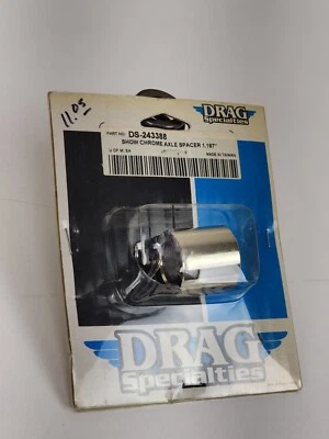 Drag Specialties Chrome Outer Axle Spacer 1.18750in. DS-243388 Harley Davidson - Image 1 of 4