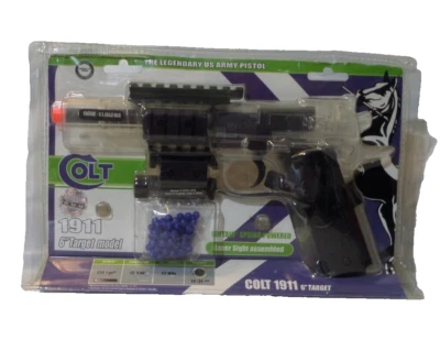 Colt 1911 Target 6" modelo alvo - Softair alimentado por mola - mira a laser montada - Imagem 1 de 3
